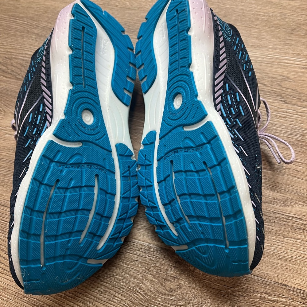 Brooks Women's Navy and Teal Sneakers - Picture 3 of 4
